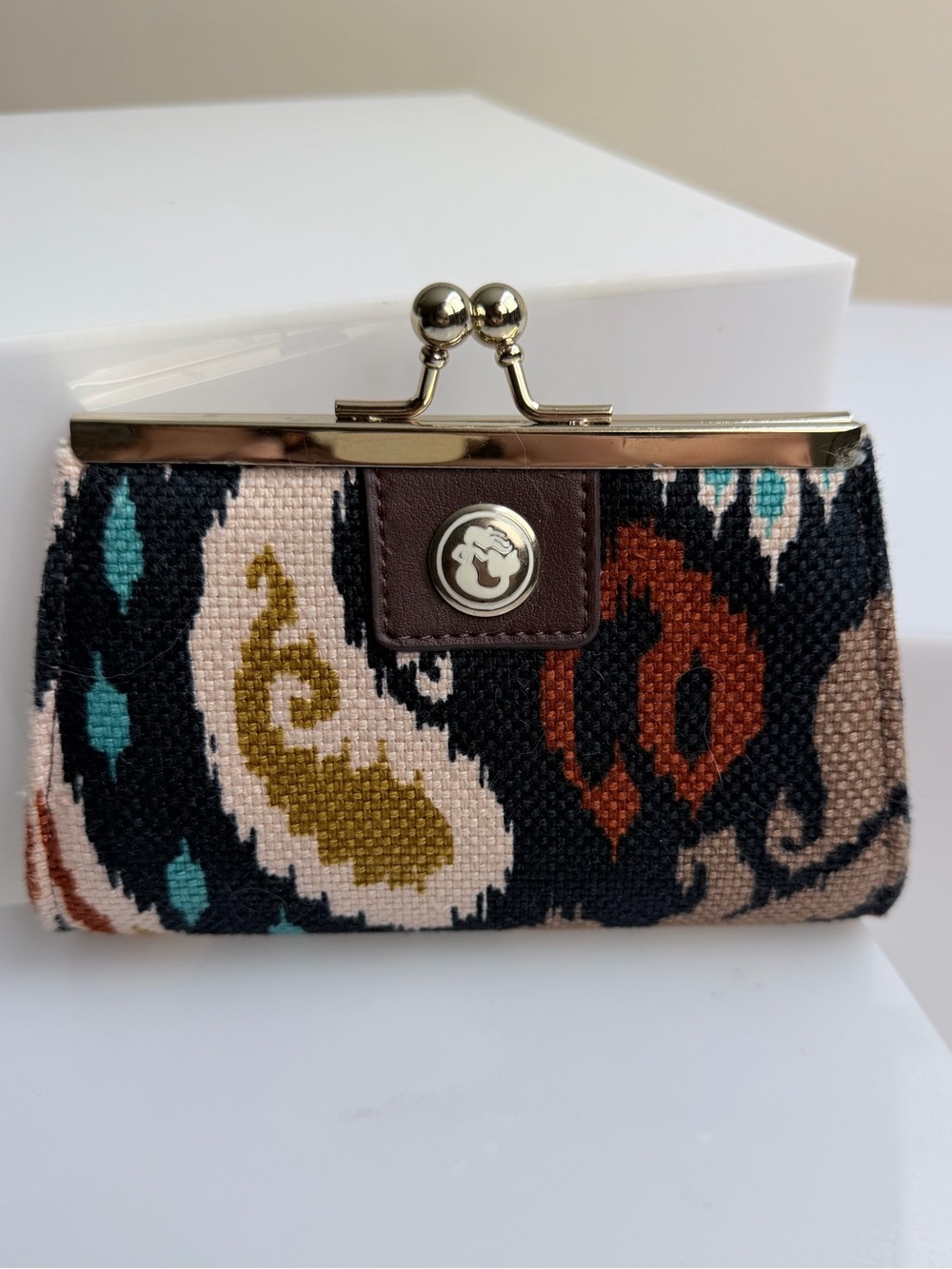 Spartina 449 Christina Island Kisslock Linen Coin Purse